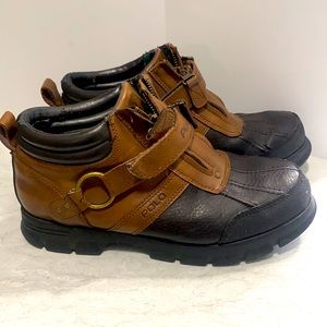 Polo boot mid zip w strap